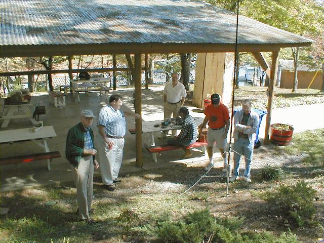 Left to Right:  AE4NY, N4SX, W4ED, AA4PP (operating), AE4GX, W5CE